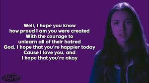 Sam stewart, ryan linvill production company: Olivia Rodrigo Hope Ur Ok Lyrics Youtube