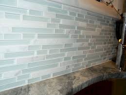 glass tile backsplash kitchen, beach