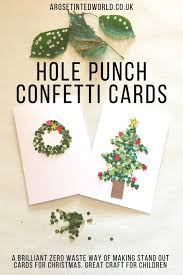 2 martha stewart crafts punch all around the page * skylands snowflake. Hole Punch Confetti Cards An Easy Dotty Craft For Children A Rose Tinted World