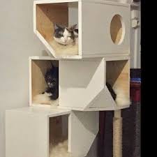 Freestanding Wooden Modular Cat House Etsy In 2020 Cat House Cat House Diy Outdoor Cat House