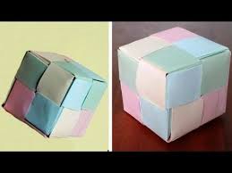 اعمال يدوية بالورق كيف تصنع لعبة المربعات بالورق How To Make A Paper Decorative Boxes Container Decor
