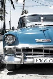 Cuba Fuerte Collection Blue Chevy Classic Car Photographic Print Philippe Hugonnard Art Com Blue Aesthetic Pastel Baby Blue Aesthetic Light Blue Aesthetic