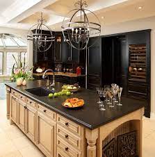 New caledonia granite countertops with dark cabinets, gray and espresso cabinets. Honed Granite Countertops How To Choose The Kitchen Countertop Finish