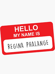 Hello My Name Is Regina Phalange Sticker By Funkythings In 2021 Friends Poster Friends Journal Hello My Name Is