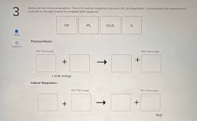 Hello,you are in right place to know about the reaction. Solved 3 Below Are Two Chemical Equations One Is For Cel Chegg Com