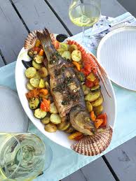Rezept Gegrillter Fisch Grillgemuse Rezept Rezepte Rosmarinkartoffeln