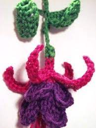 How To Crochet A Fuchsia Flower Crochet Flower Tutorial Crochet Flowers Crochet Plant