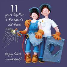 Tulips make great anniversary gifts because they are available in a variety of colors. 11th Wedding Anniversary Card Buy Online In Angola At Angola Desertcart Com Productid 49392502