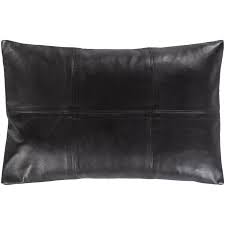 20% off with code extradaydeal. Onyx Leather Lumbar Pillow Burke Decor