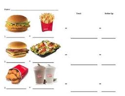 Included in this money math printable pack: Wendy S Menu Math Math Worksheets Math Real Life Math