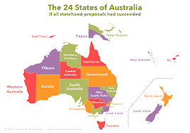 The 24 States Of Australia If All Statehood Proposals Had Succeeded States Of Australia Australia Map Australian Maps