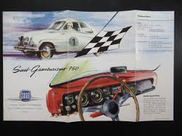 Vintage Saab Granturismo Brochure Car Dealer Advertising Auto Sales Prospekt Saab Car Brochure Art Cars