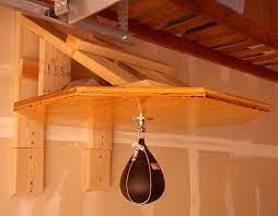 Build A Speed Bag Platform That Should Hold Homemade Gym Equipment At Home Gym Diy Gym