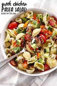 Greek Chicken Pasta Salad Recipe Salad Recipes Healthy Lunch Greek Chicken Pasta Recipes