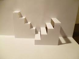 How to make a pop up letter card. Papery 164 Unique Products From 4 5 On Dawanda Origami Architecture Stairs Origami Pop Up Book