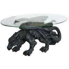 I have just finished painting the outside. Shire Dragon Glass Topped Coffee Table By Pacific Giftware Home Decor