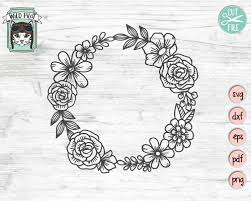Free Free 302 Flower Svg Frame SVG PNG EPS DXF File