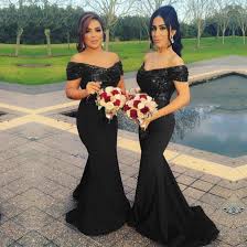 Babyonlinedress custom made，fashion design with top quality， lowest price and free shipping please enter into your detailed information, we will customize the dress for you. Db024 Women S Black Color Sequin Mermaid Bridesmaid Dresses Off Shoulder Wedding Guest Elegant Dress Women For Party Gowns Buy Women For Party Gowns Party Gowns Sequin Dresses Product On Alibaba Com