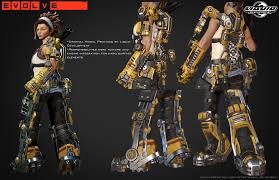 Artstation Evolve Dlc Sunny Texturing And Integration Mario Colindres Evolve Sci Fi Armor Colindres