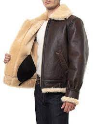 Classic B 3 Sheepskin Leather Bomber Jacket 257s Leather Bomber Jacket Bomber Jacket Men Leather Bomber