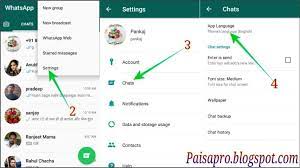 How To Change Whatsapp App Language By Changing The Whatsapp Font Language All The Fonts Of Whatsapp Will Change In The Same Langua Language Chat App Change