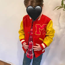 Kids Thriller Toddler Letterman Bomber Varsity Wool Jacket