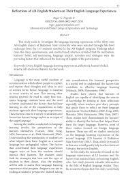 The second composition assignment, the ap, was an entirely new experience for me as a writer. Pdf Reflections Of Students On Their English Language Learning Experiences