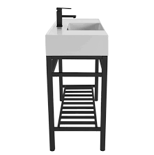 Floating sinks, vessel sinks, console sinks, and under the counter sinks are all options that lend themselves to modern design. Scarabeo 5124 Con2 Blk Bathroom Sink Teorema 2 Nameek S