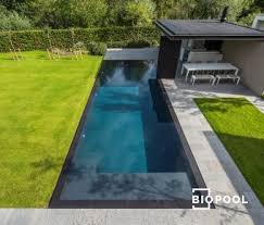 biopool projecten ppc spiegel overloopzwembad met grasrand te rumbeke zwembad achtertuin zwembad huizen moderne zwembaden