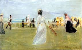 Tennis Game By The Sea By Max Liebermann Painting Tennis Games Art