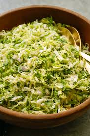 Roasted And Raw Brussels Sprouts Salad Recipe Recipe Slaw Recipes Brussel Sprout Slaw Recipes