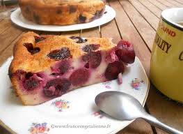 Tartouillat Aux Cerises Vegetalien Vegan Patisserie Sans Oeufs Tofu Soyeux Recette Clafoutis Sans Oeufs