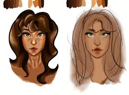 Drawing game character hair styles?