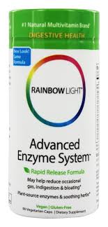 Buy Rainbow Light Advanced Enzyme System 90 Vegetarian Capsules At Luckyvitamin Com