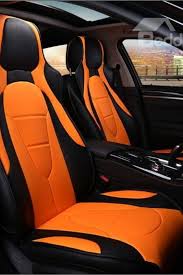 Black And Yellow Mustang Seat Covers Car Upholstery Leather Seats Sports Car Seat Cover Car Seats Leather Car Seat Covers