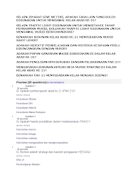 Maybe you would like to learn more about one of these? Soalan Pak21 Pdf