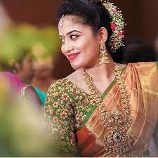 Makeupbypreeya Southidnianweddings Happyweddingday Southindianbride Weddings Wedding Saree Collection Wedding Blouse Designs Gold Blouse Designs
