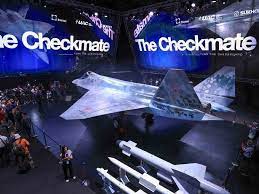 Sukhoi checkmate fighter model breaks cover before maks. W7aoig0b1i13fm