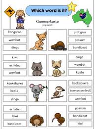 Australian Animals Ideenreise Blog Englischunterricht Grundschule Grundschule Englisch Grundschule