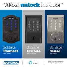 Features of wave to unlock and lock apps : Schlage Smart Locks Gain Amazon Alexa Voice Unlocking