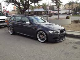 Guide to tuning for bmw 3 series models including the e21, e30 e46 we summarise best upgrades and sensible modified parts and tuning mods like suspension, intake exhaust, a remap, turbo upgrades and camshafts you will positively increase your driving enjoyment and improve your car. Modified 3 Series Wagon With M3 Front End Bmw Touring Bmw Wagon Bmw Wheels
