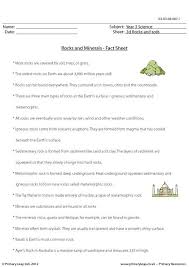 This Is A Fact Sheet About Rocks And Minerals It Can Be Used As An Extra Resource When Teaching Rocks And Minerals Worksheets Free Fact Sheet