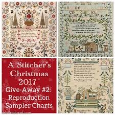 a stitchers christmas 2 reproduction samplers for three