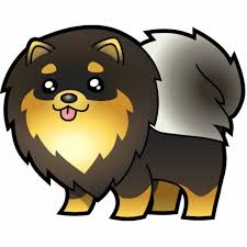 Cute Black And Brown Pomeranian Puppy Cartoon Pomeranian Black And Tan Cutout Training Your Dog Dog Training Dog Photos