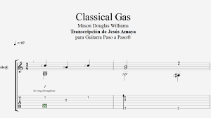 Classical Gas Mason Williams Tablatura Por Jesus Amaya Youtube