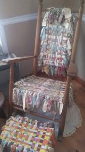 I Buy Old Chairs With The Wicker Seats Beyond Repair Just To Make These I Call Them Rag Chairs And I Use Fabric Wicker Furniture Furniture Makeover Furniture