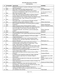 Florida maine shares a border only with new hamp. 2011 2012 Black History Trivia Bowl Study Questions Category