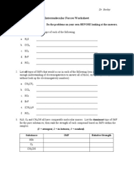 Intro to intermolecular forces pogil answers / ninth grade intermolecular forces and strengths how do molecules stick together—even in the worst of times? 3 Intermolecular Forces Worksheet With Key Chemical Polarity Intermolecular Force