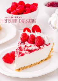 It's the perfect no bake dessert for showing off summer berries — strawberries or blueberries work just as well! No Bake Raspberry Cheesecake Mom On Timeout