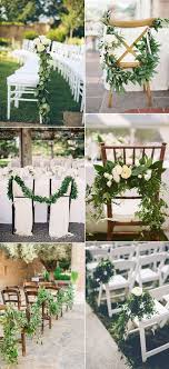 27 Gorgeous Greenery Garland Wedding Ideas For 2017 Elegantweddinginvites Com Blog Wedding Chair Decorations Wedding Ceremony Chairs Outdoor Wedding Chairs